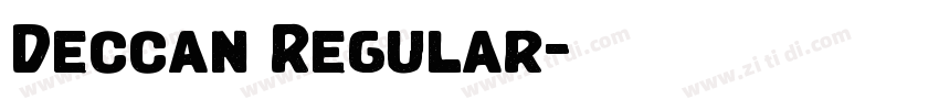 Deccan Regular字体转换 Deccan Regular字体转换